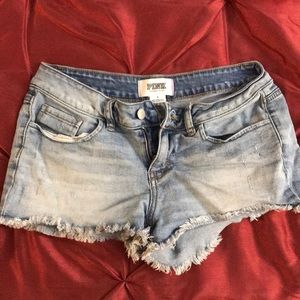 Destroyed denim Victoria secret shorts
